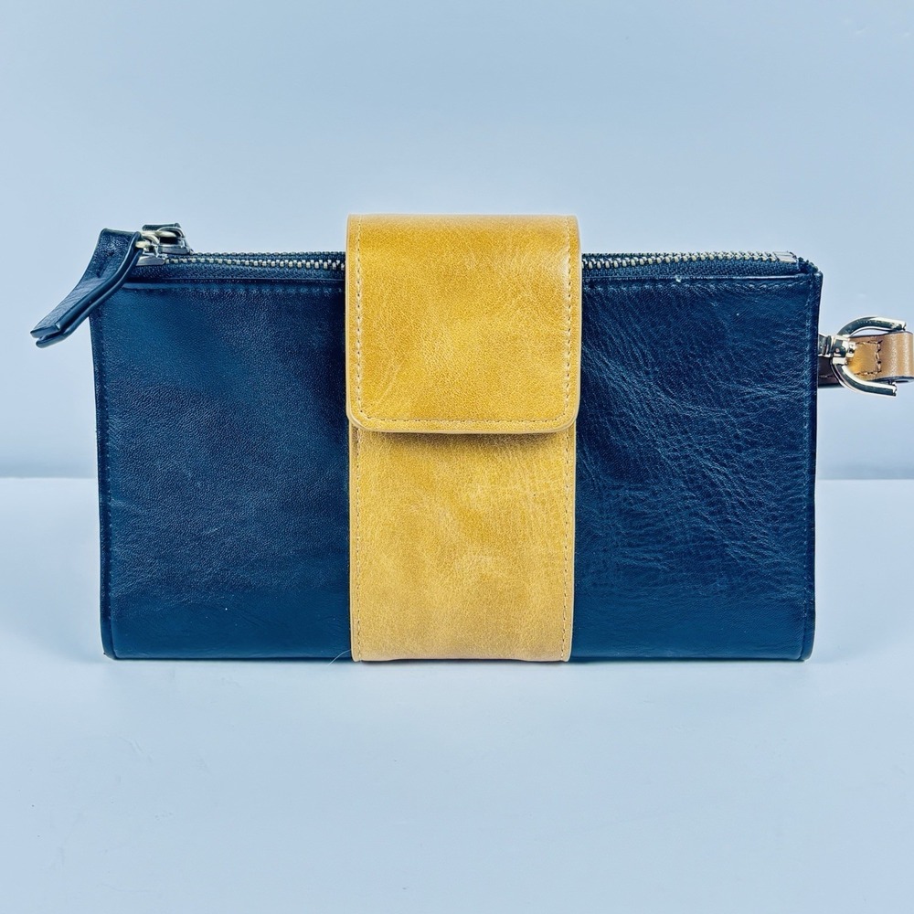 Joy Susan Camryn Colorblock Wallet In Tan Black w/ Michael Kors Crossbody Strap